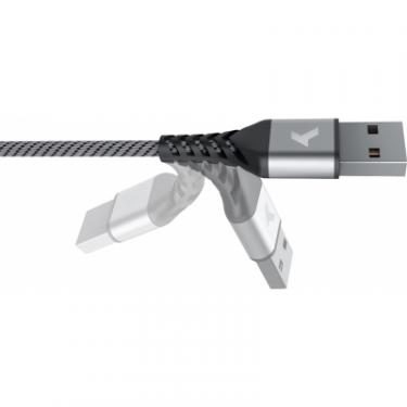 Дата кабель Pixus USB 2.0 AM to Micro 5P 1.0m Flex Gray Фото 2