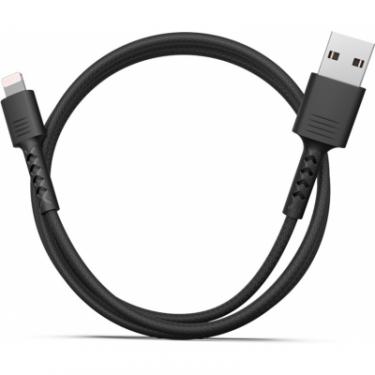 Дата кабель Pixus USB 2.0 AM to Lightning 1.0m Soft black Фото 1