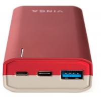 Батарея универсальная Vinga 10000 mAh soft touch red Фото 2