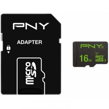 Карта памяти PNY flash 16GB microSDHC class 10 Фото