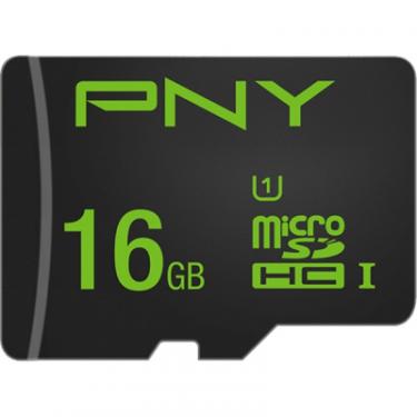 Карта памяти PNY flash 16GB microSDHC class 10 Фото 1