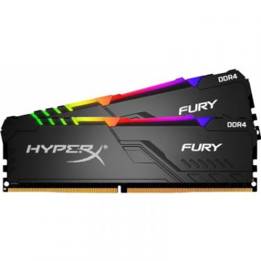 Модуль памяти для компьютера Kingston Fury (ex.HyperX) DDR4 16GB (2x8GB) 3200 MHz HyperX FURY RGB Фото 1