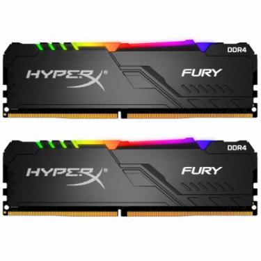 Модуль памяти для компьютера Kingston Fury (ex.HyperX) DDR4 16GB (2x8GB) 3466 MHz HyperX FURY RGB Фото