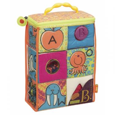 Развивающая игрушка Battat мягкие кубики-сортеры ABC Фото