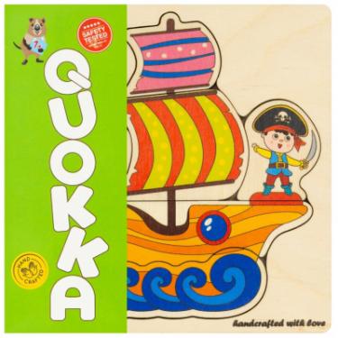 Развивающая игрушка Quokka Пазл-мозаика Корабль пирата Фото