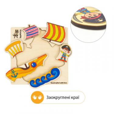 Развивающая игрушка Quokka Пазл-мозаика Корабль пирата Фото 2