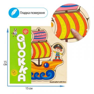 Развивающая игрушка Quokka Пазл-мозаика Корабль пирата Фото 3
