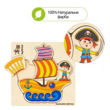 Развивающая игрушка Quokka Пазл-мозаика Корабль пирата Фото 4
