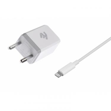 Зарядное устройство 2E USB Wall Charger USB:DC5V/2.1A +кабель Lightning 2 Фото 1