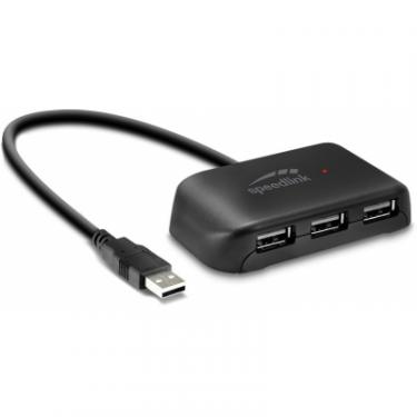 Концентратор Speedlink SNAPPY EVO USB Hub, 4-port, USB 2.0, Passive, Blac Фото