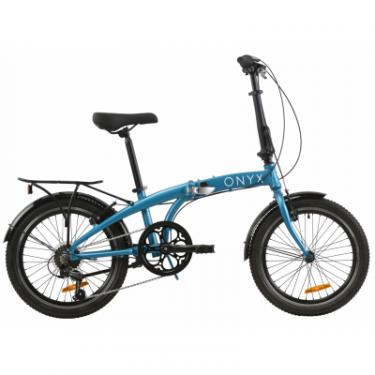 Велосипед Dorozhnik 20" ONYX рама-12,5" Al 2020 складной, синий с бага Фото