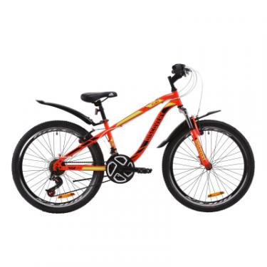 Велосипед Discovery 24" FLINT AM Vbr рама-13" St 2020 красно-черный с Фото