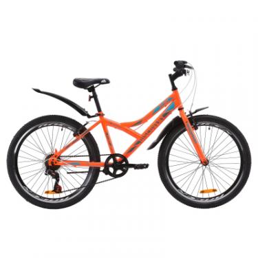 Велосипед Discovery 24" FLINT Vbr рама-14" St 2020 оранжево-бирюзовый Фото