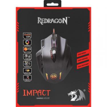 Мышка Redragon Impact RGB IR USB Black Фото 11
