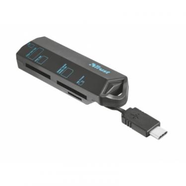 Считыватель флеш-карт Trust USB Type-C BLACK Фото 1