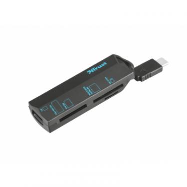 Считыватель флеш-карт Trust USB Type-C BLACK Фото 3