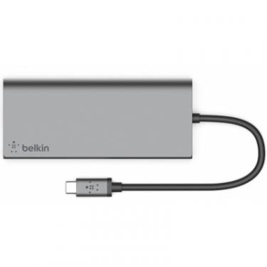 Концентратор Belkin USB-C PD, Travel Hub, USB-C, 2/USB 3.0, HDMI,Gigab Фото 1