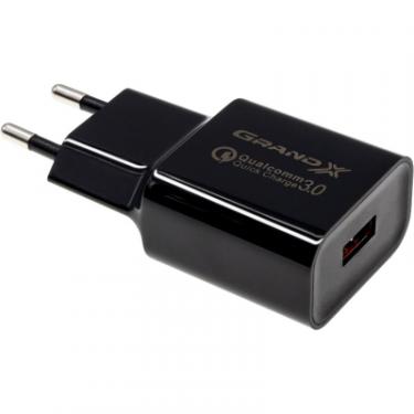 Зарядное устройство Grand-X QС3.0 + cable USB -> micro USB, Cu, 1m Фото