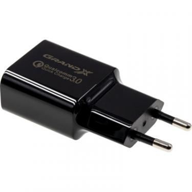 Зарядное устройство Grand-X QС3.0 + cable USB -> micro USB, Cu, 1m Фото 1
