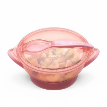 Набор детской посуды Nuvita COOL 6м+ Розовый дорожный Фото 5