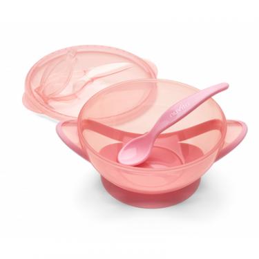 Набор детской посуды Nuvita COOL 6м+ Розовый дорожный Фото 6