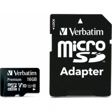 Карта памяти Verbatim 16GB microSDHC class 10 Фото