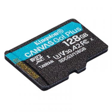 Карта памяти Kingston 128GB microSD class 10 UHS-I U3 A2 Canvas Go Plus Фото 1
