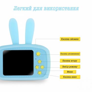 Интерактивная игрушка XoKo Rabbit Цифровой детский фотоаппарат голубой Фото 3