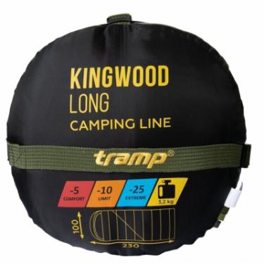 Спальный мешок Tramp Kingwood Long Olive/Grey L Фото 10