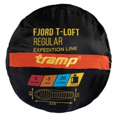 Спальный мешок Tramp Fjord Long Orange/Grey L Фото 10