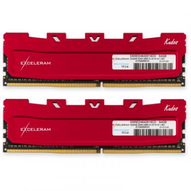 Модуль памяти для компьютера eXceleram DDR4 64GB (2x32GB) 2666 MHz Red Kudos Фото