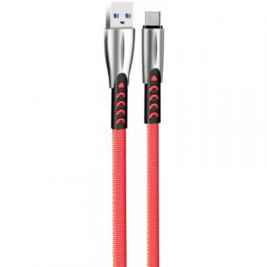 Дата кабель ColorWay USB 2.0 AM to Type-C 1.0m zinc alloy red Фото 1
