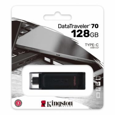 USB флеш накопитель Kingston 128GB DataTraveler 70 USB 3.2 / Type-C Фото 2