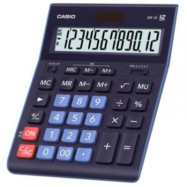 Калькулятор Casio GR-12-BU-W-EP синий Фото