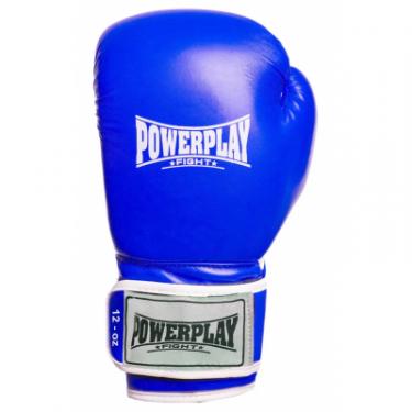 Боксерские перчатки PowerPlay 3019 16oz Blue Фото 2