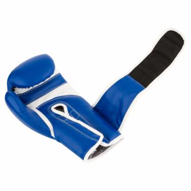 Боксерские перчатки PowerPlay 3019 16oz Blue Фото 3