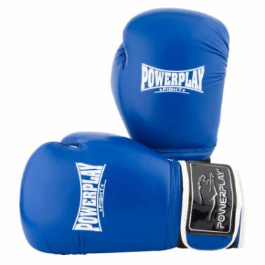 Боксерские перчатки PowerPlay 3019 16oz Blue Фото 6