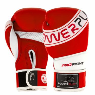 Боксерские перчатки PowerPlay 3023A 10oz Red/White Фото 2