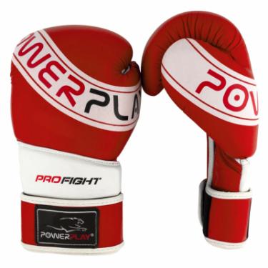 Боксерские перчатки PowerPlay 3023A 10oz Red/White Фото 6