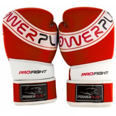 Боксерские перчатки PowerPlay 3023A 10oz Red/White Фото 7