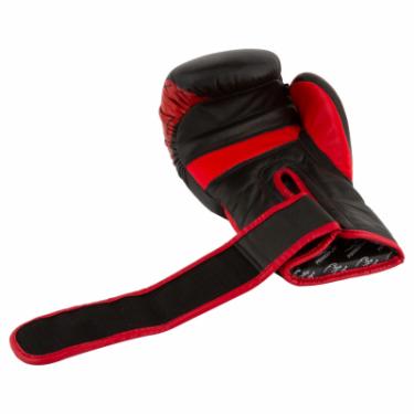 Боксерские перчатки PowerPlay 3023A 16oz Black/Red Фото 2