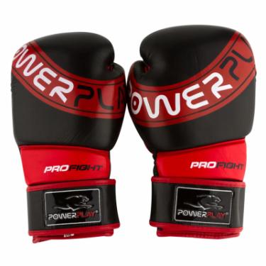 Боксерские перчатки PowerPlay 3023A 16oz Black/Red Фото 5