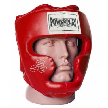 Боксерский шлем PowerPlay 3043 M Red Фото 1