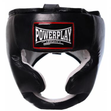 Боксерский шлем PowerPlay 3065 S/M Black Фото 1