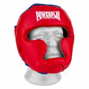 Боксерский шлем PowerPlay 3068 S Red/Blue Фото 1