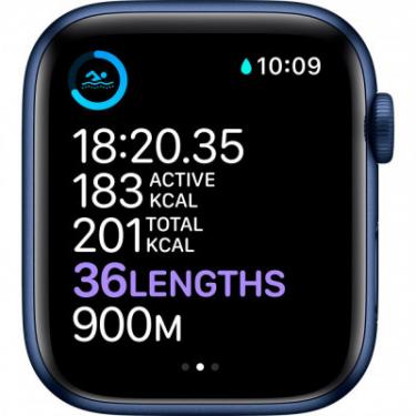 Смарт-часы Apple Watch Series 6 GPS, 44mm Blue Aluminium Case with Фото 3