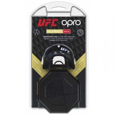 Капа Opro Gold Braces UFC Hologram Black Metal/Silver Фото 7