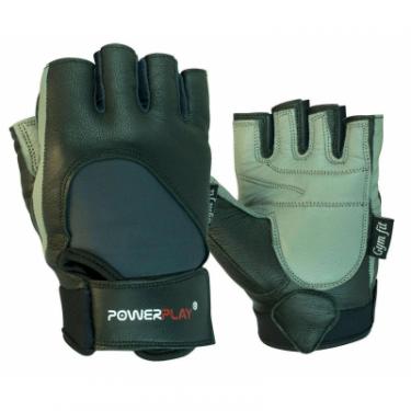 Перчатки для фитнеса PowerPlay 1556 S Grey/Black Фото