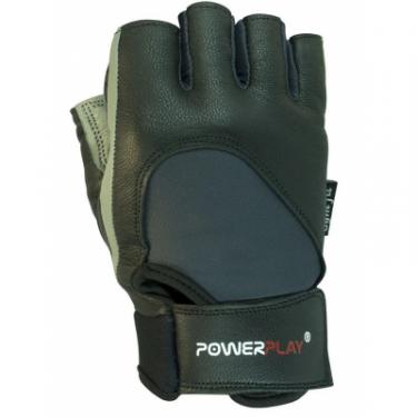 Перчатки для фитнеса PowerPlay 1556 S Grey/Black Фото 1