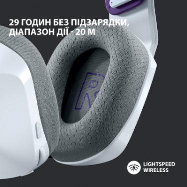 Наушники Logitech G733 Lightspeed Wireless RGB Gaming Headset White Фото 2